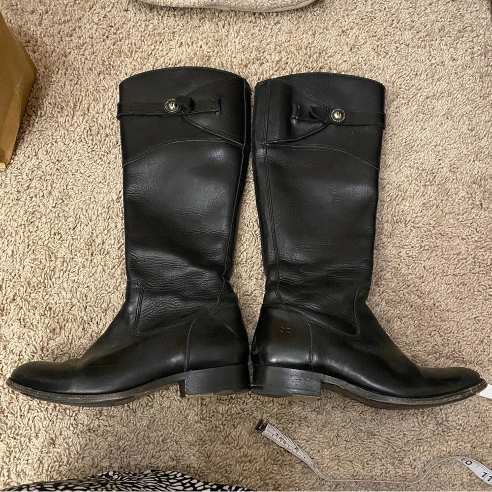 Frye Boots molly knee high size 6 black leather
